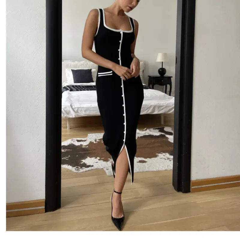 Winslet Contrast Knitted Dress
