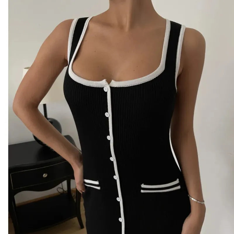Winslet Contrast Knitted Dress