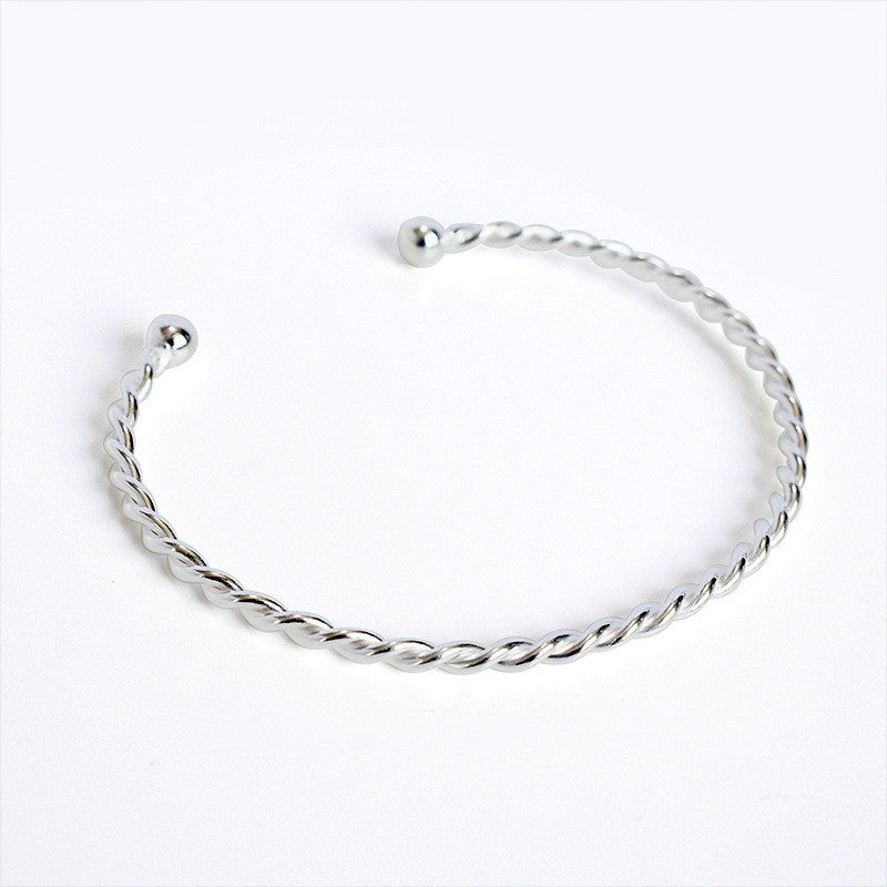 Sterling Silver Bubble Twist Bracelet