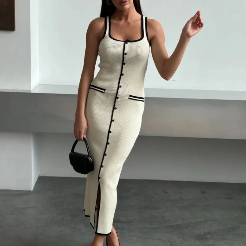 Winslet Contrast Knitted Dress
