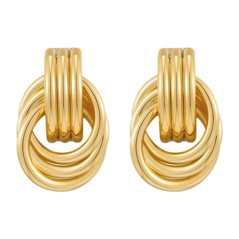 Twist Knot Hoop Earrings