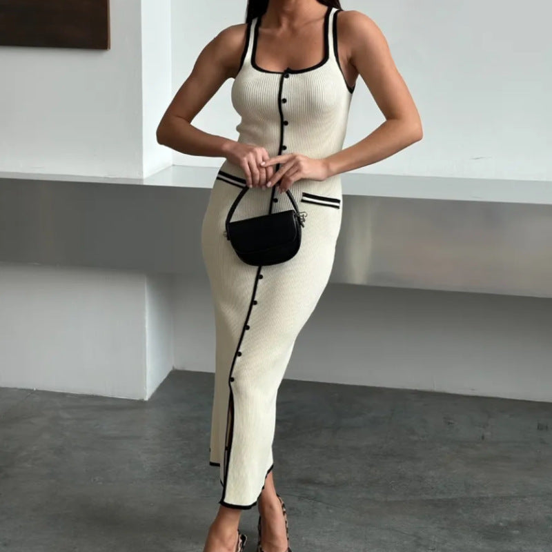 Winslet Contrast Knitted Dress