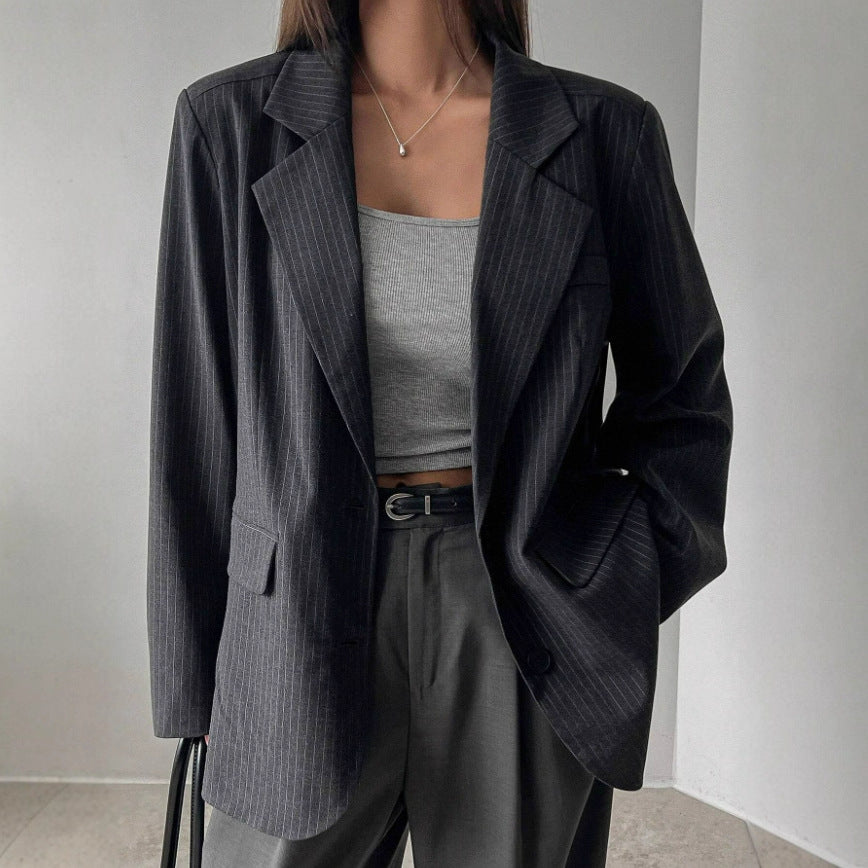 The River Pinstripe Blazer