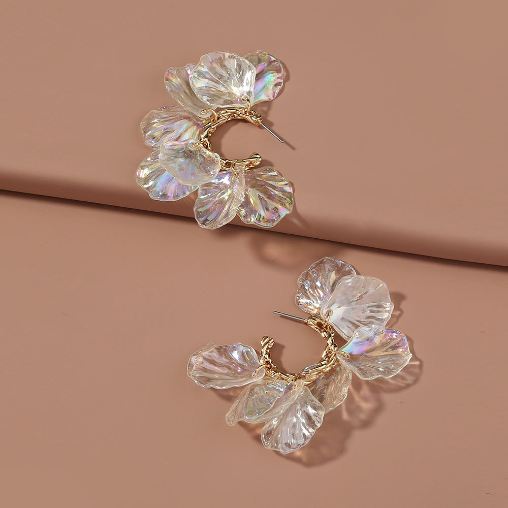 Petal Pearl Floral Earrings