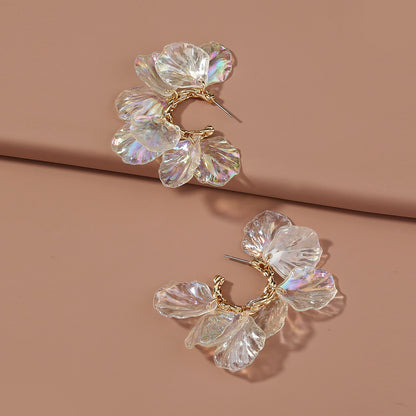 Petal Pearl Floral Earrings