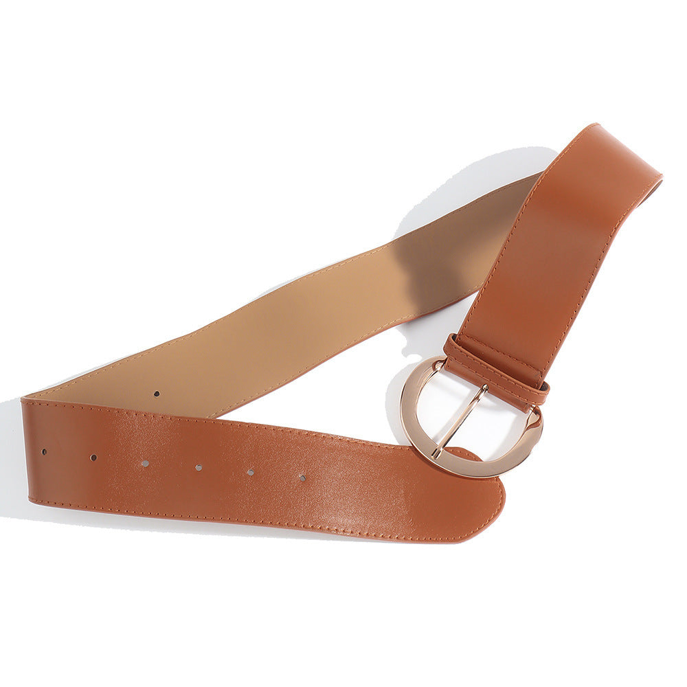 Retro Wide Pin Buckle Belt