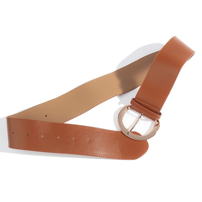 Retro Wide Pin Buckle Belt