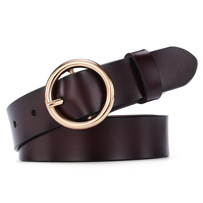 Women's Round Buckle Belt