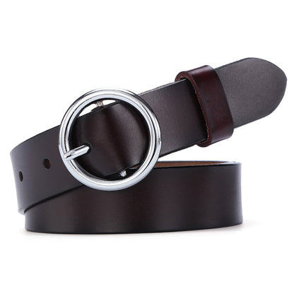 Women's Round Buckle Belt
