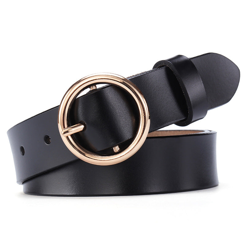 Women's Round Buckle Belt