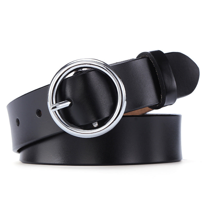 Women's Round Buckle Belt