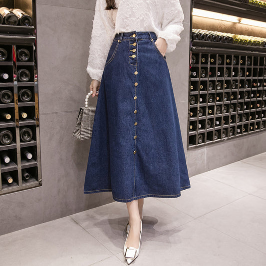 The Savoy Denim Skirt