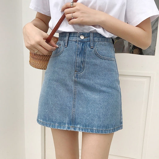 Aurelia Mini Denim Skirt