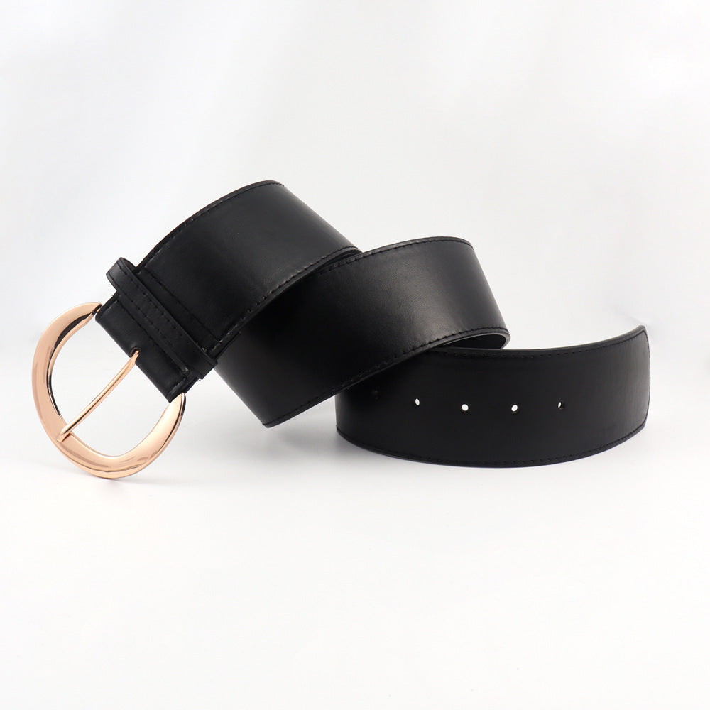 Retro Wide Pin Buckle Belt