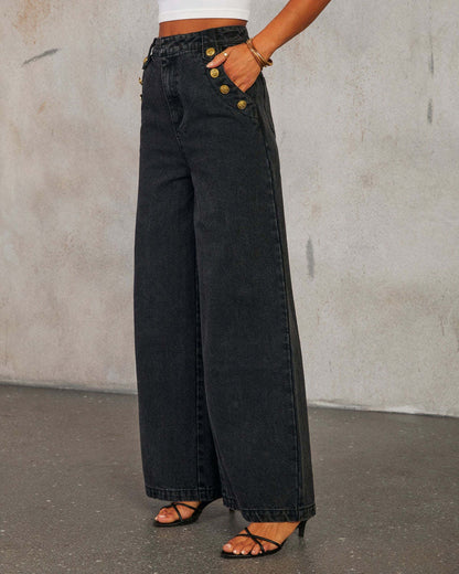 Anisse Black Denim Set