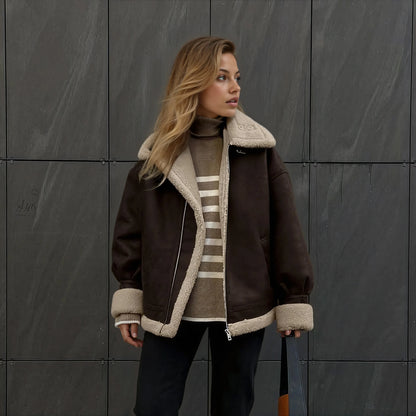 Leni Suede Vintage Coat