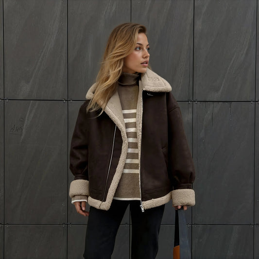 Leni Suede Vintage Coat