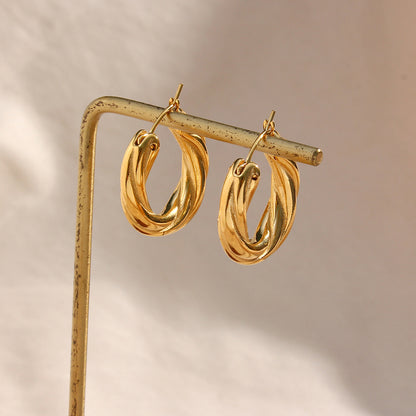 Twisted Hoop Earrings