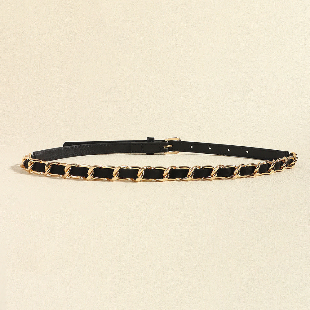 Simple Metal Chain Fashion Belt
