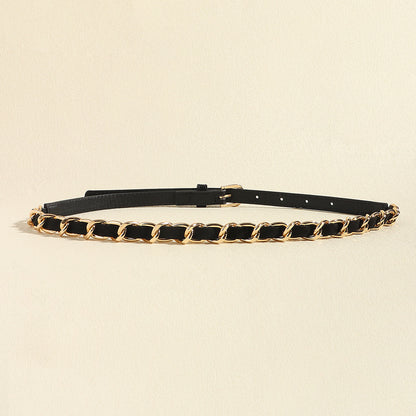 Simple Metal Chain Fashion Belt