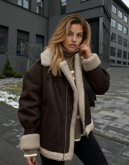 Leni Suede Vintage Coat