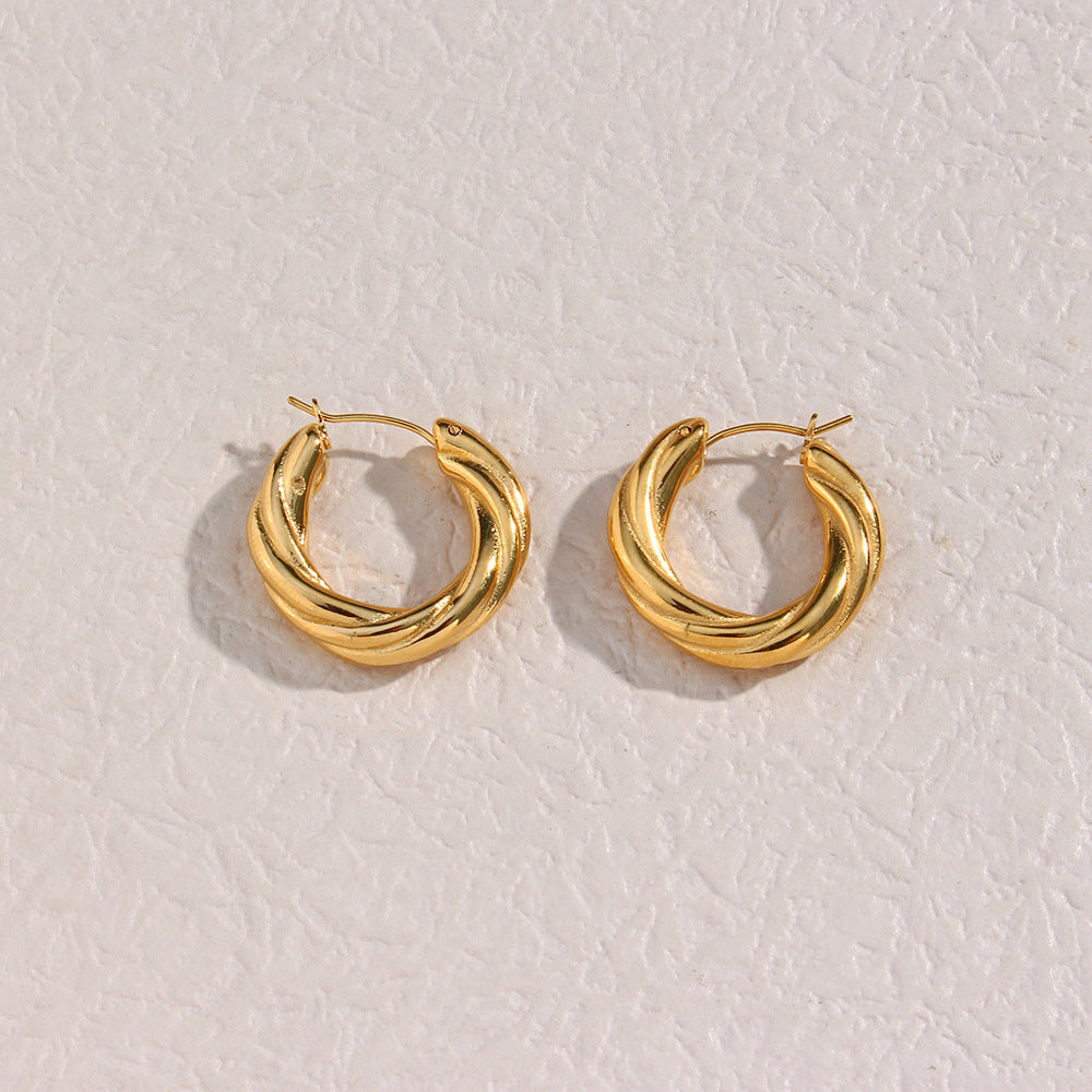 Twisted Hoop Earrings