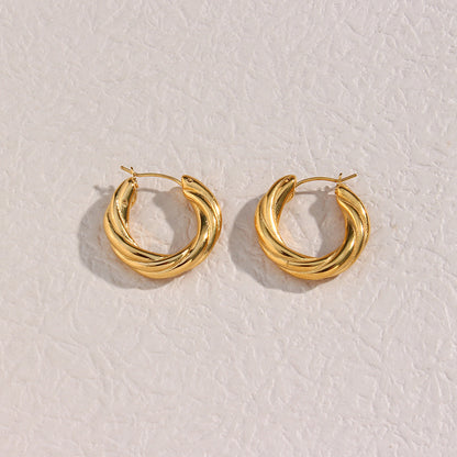 Twisted Hoop Earrings