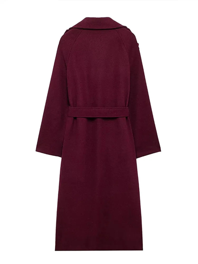 The Burgundy Celine Coat