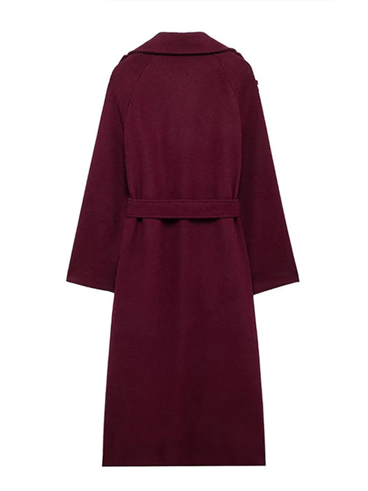 The Burgundy Celine Coat