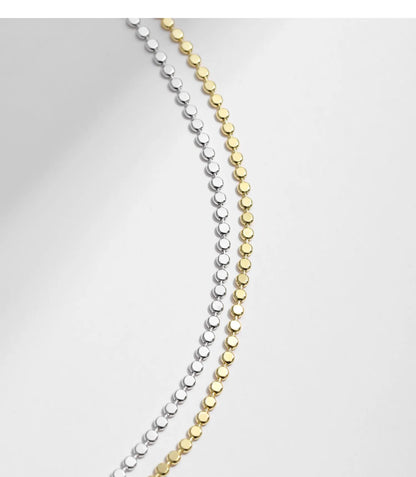 S925 Sterling Silver Minimalist Round Choker Necklace