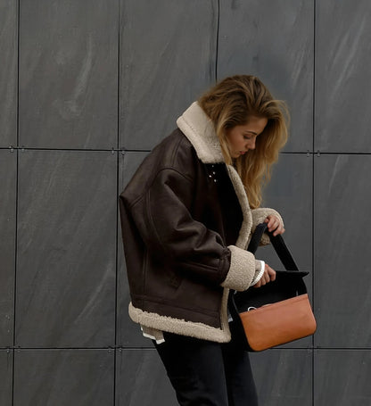 Leni Suede Vintage Coat