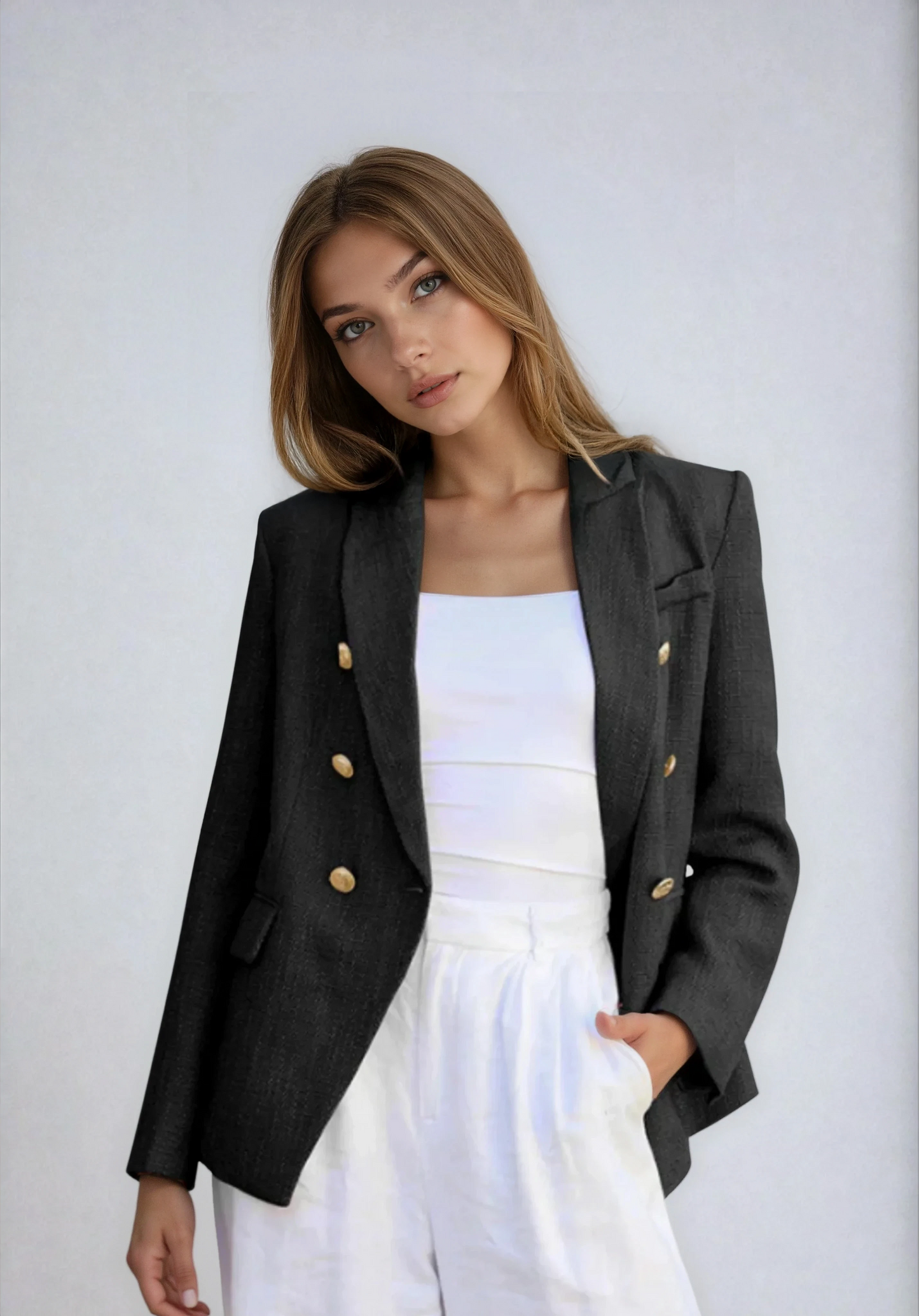 Serene Black Blazer