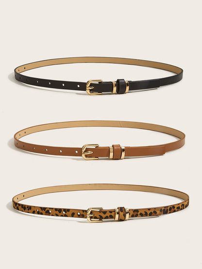 Retro Pin Buckle Small Belt