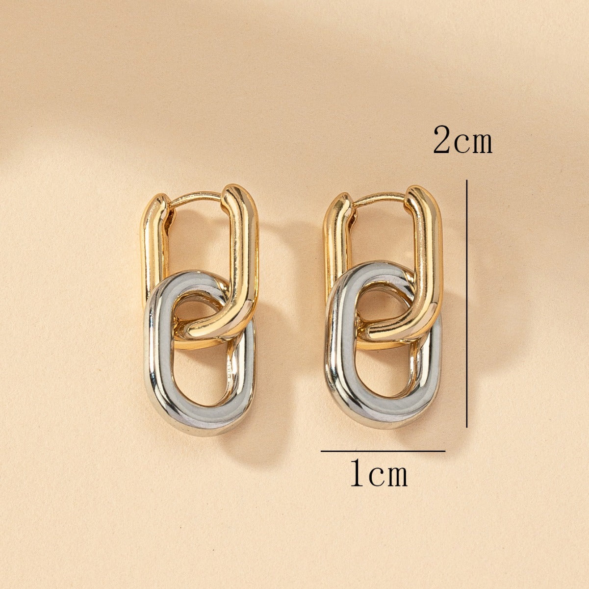 Two Tone Lantern Earrings