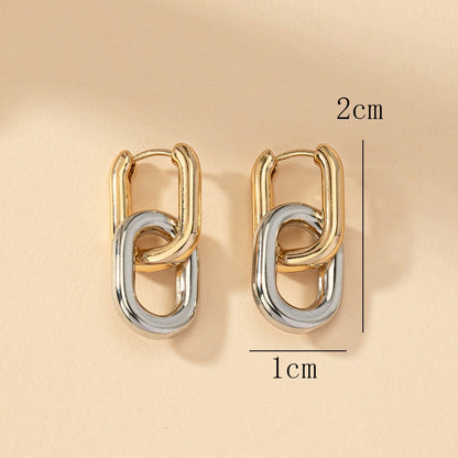 Two Tone Lantern Earrings