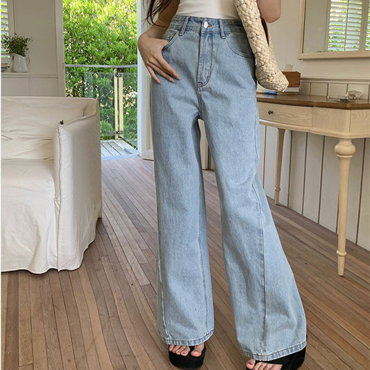 High Waist Retro Wide Leg Jeans