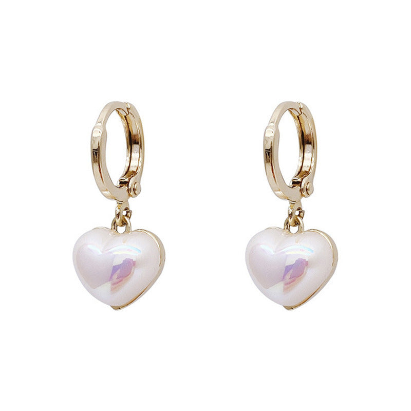 Heart Pearl Earrings