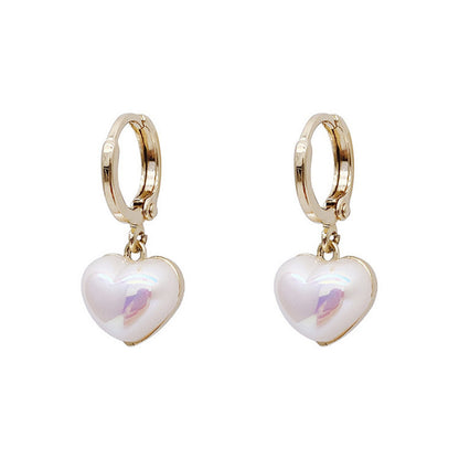 Heart Pearl Earrings