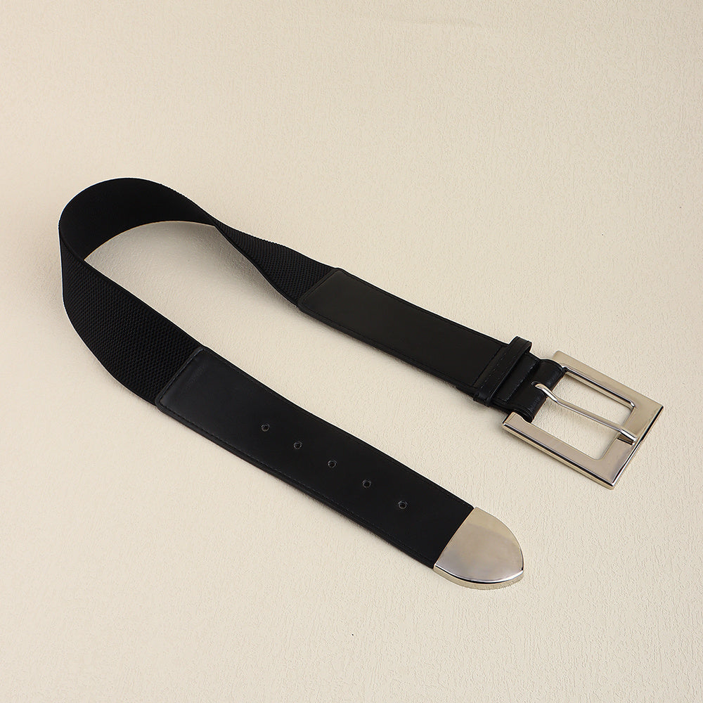 Wide Stretch Cinch Belt – Alloy Buckle