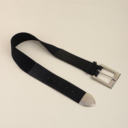 Wide Stretch Cinch Belt – Alloy Buckle