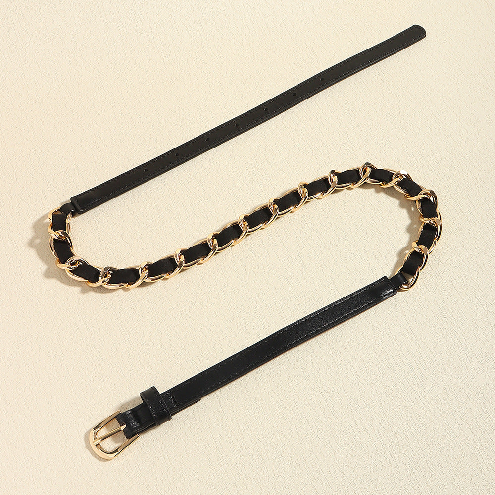 Simple Metal Chain Fashion Belt