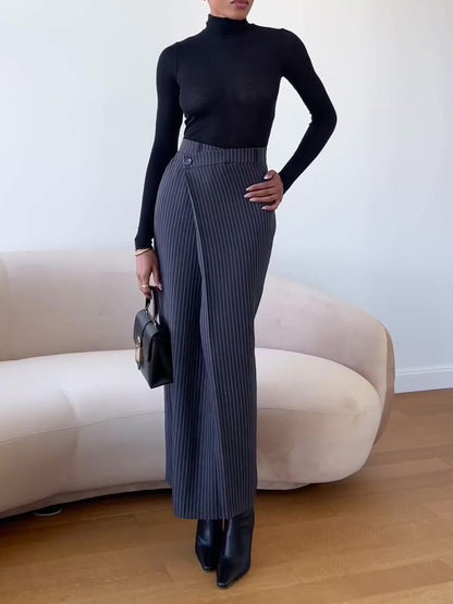 The Isla Pinstripe Skirt