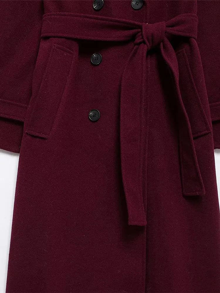 The Burgundy Celine Coat