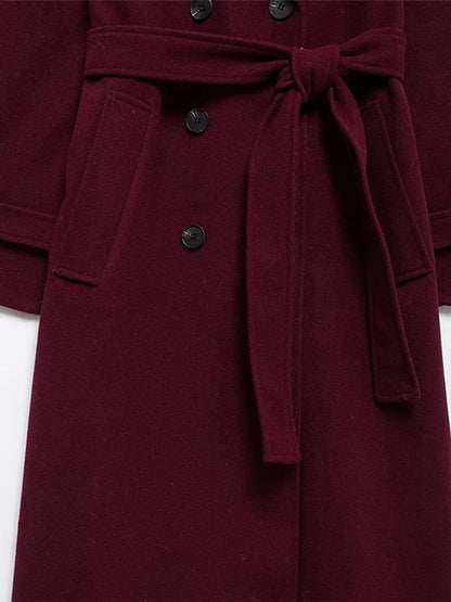 The Burgundy Celine Coat