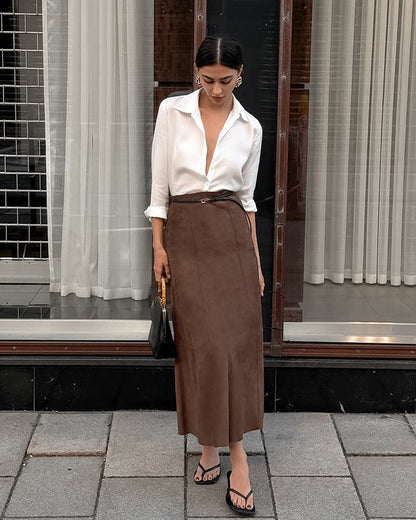 The Kaelen Velvet Skirt