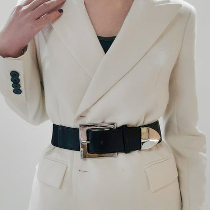 Wide Stretch Cinch Belt – Alloy Buckle