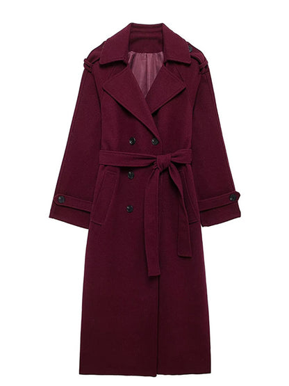 The Burgundy Celine Coat