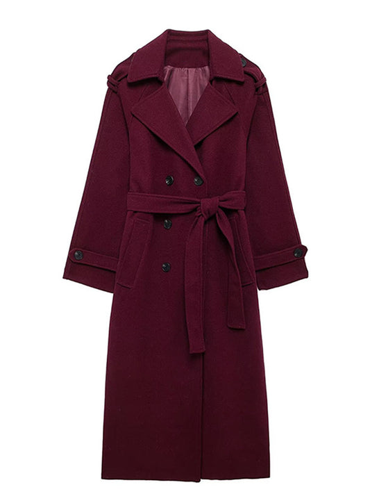 The Burgundy Celine Coat