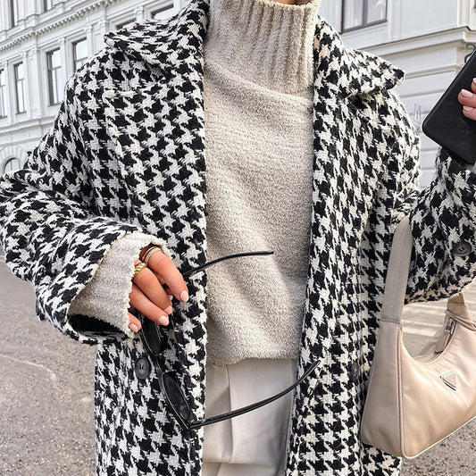 The Esme Houndstooth Coat
