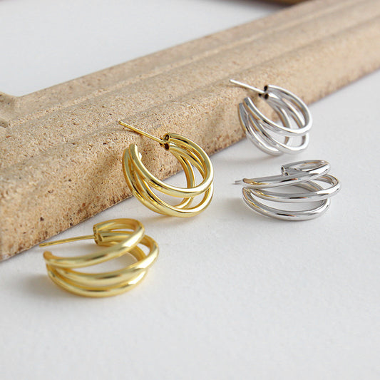 Circle Ring Hoop Earrings